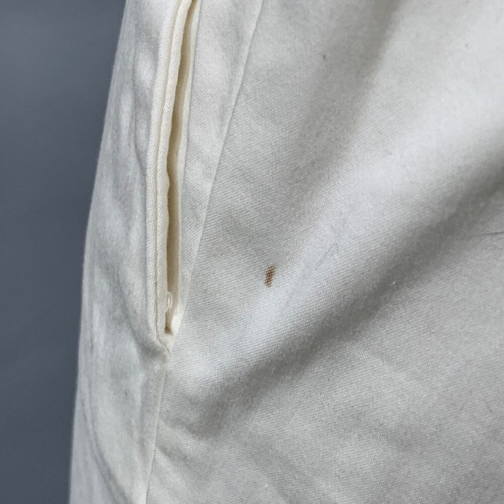 MASAI Size XL White Cotton Blend Elastic Waistband Ankle Zip Casual Pants - Picture 3 of 5